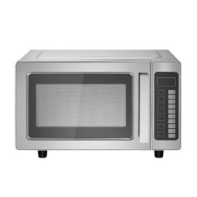 VEVOR Countertop Microwave Oven, 0.9 Cu Ft, 1000W Digital Stainless Steel Microwave Oven with Touchscreen, 10 Cooking Presets, 5 Power Levels