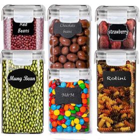 Kitchen Variety Set of 5 Pantry Organization Canisters with Lids, Multi-Purpose Kitchen Storage and Organization Solution