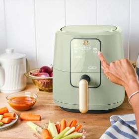3 Qt Air Fryer with TurboCrisp Technology, Cornflower Blue (Color: green)